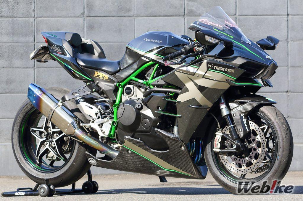 La Monster Machine urla in pista: Ninja H2 Custom
