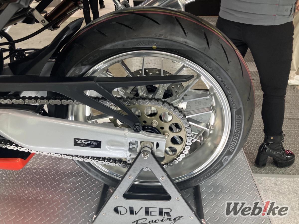 GP-XX rear wheel by OVER Racing equipped on the XSR900 GP
