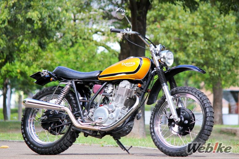 Una vera scrambler a tutto tondo: YAMAHA SR400 Custom di GOODS